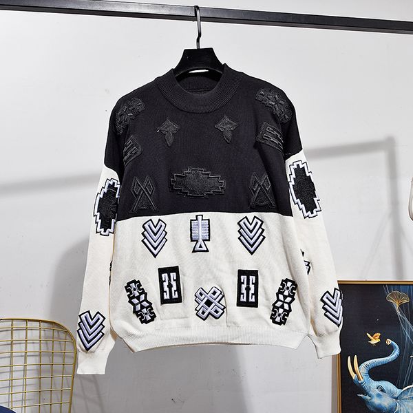 fashion patchwork knitted set women tracksuits embroidery sweater pencil pants two piece outfits female loose sports knit suit u8p4, Blue
fashion patchwork knitted set women tracksuits embroidery sweater pencil pants two piece outfits female loose sports knit suit u8p4, Blue