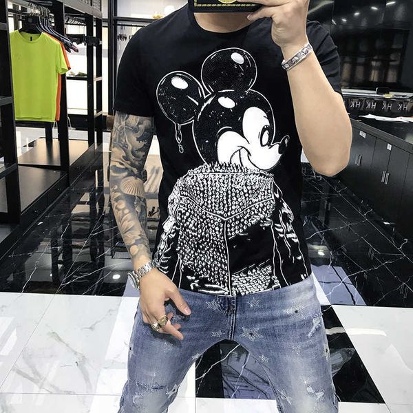 w0715 summer new fashion brand short sleeve t-shirt heavy industry stamping printing trend slim mercerized cotton half sleeve, White;black
w0715 summer new fashion brand short sleeve t-shirt heavy industry stamping printing trend slim mercerized cotton half sleeve, White;black
