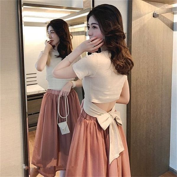 new 2021 elegant female fashions 2 piece of solid short sleeve shirt + chiffon high elastic waist midi soft suit skirt h80 vv8c, Black;gray
new 2021 elegant female fashions 2 piece of solid short sleeve shirt + chiffon high elastic waist midi soft suit skirt h80 vv8c, Black;gray