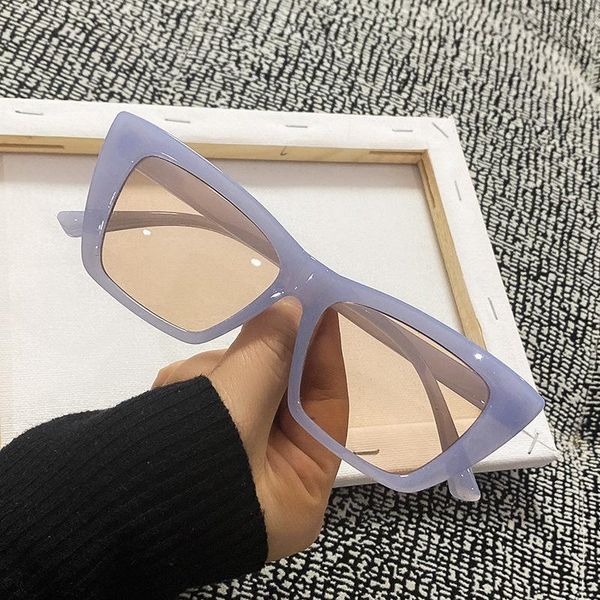sunglasses 2021 cat eye women fashion jelly blue pink ladies luxury designer cateyes eyewear uv400, White;black
sunglasses 2021 cat eye women fashion jelly blue pink ladies luxury designer cateyes eyewear uv400, White;black