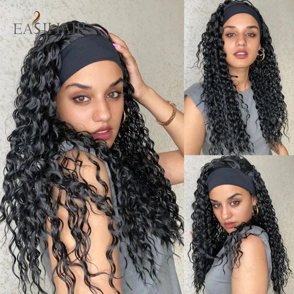 synthetic wigs easihair black headband for women long kinky curly headwraps hair glueless none replacement daily part
synthetic wigs easihair black headband for women long kinky curly headwraps hair glueless none replacement daily part