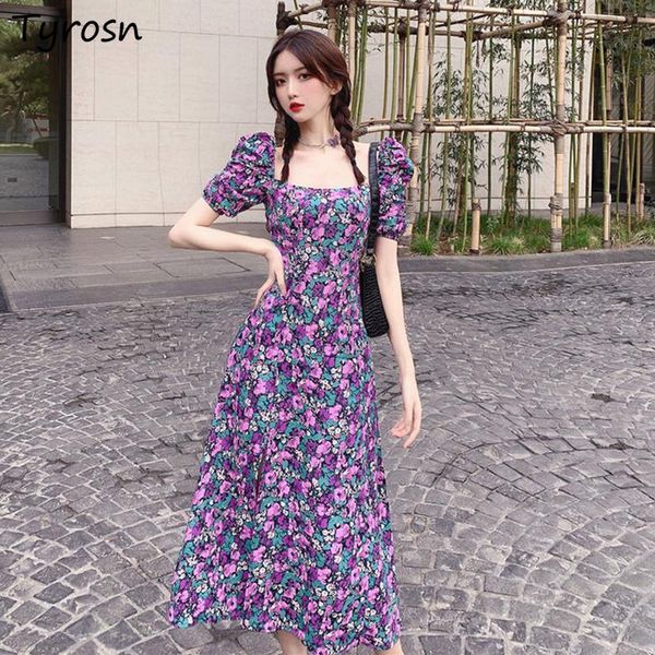 casual dresses women mid-calf floral puff sleeve square collar vintage french style slim a-line temperament fairy vestidos sweet slit, Black;gray
casual dresses women mid-calf floral puff sleeve square collar vintage french style slim a-line temperament fairy vestidos sweet slit, Black;gray