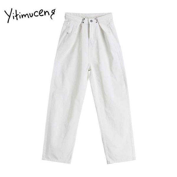 yitimuceng white women jeans casual straight trousers spring high waisted full length denim comfortable clothes fashion 210601, Blue
yitimuceng white women jeans casual straight trousers spring high waisted full length denim comfortable clothes fashion 210601, Blue