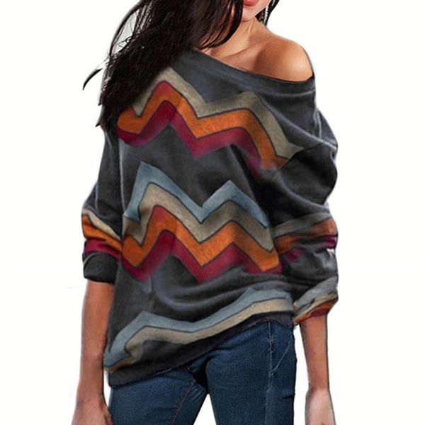 women's blouses & shirts womens long sleeve ladies jumper pullover striped one shoulder blouse autumn spring elegant woman and blusa, White
women's blouses & shirts womens long sleeve ladies jumper pullover striped one shoulder blouse autumn spring elegant woman and blusa, White