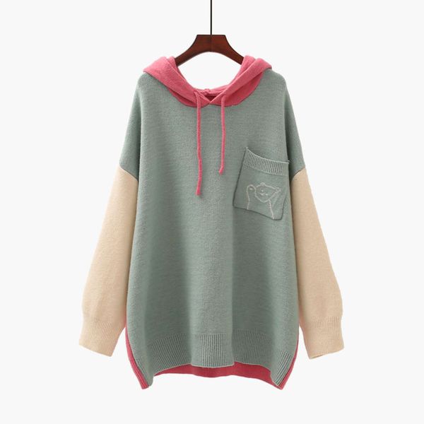 mid long women's pullover for autumn winter 2020 new korean loose and lazy student hooded sweater, White;black
mid long women's pullover for autumn winter 2020 new korean loose and lazy student hooded sweater, White;black