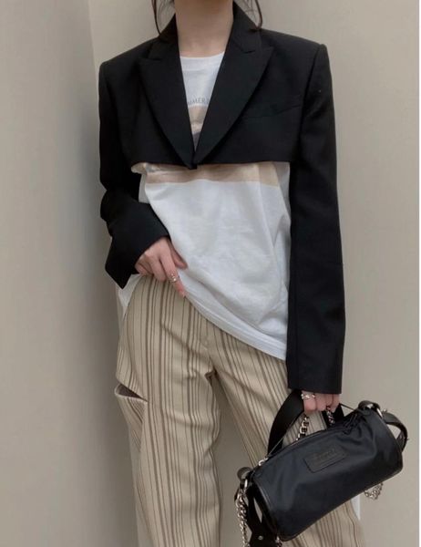 women's suits & blazers 2021 spring women black short blazer coat ladies casual overcoat ddxgz2 3.05, White;black
women's suits & blazers 2021 spring women black short blazer coat ladies casual overcoat ddxgz2 3.05, White;black