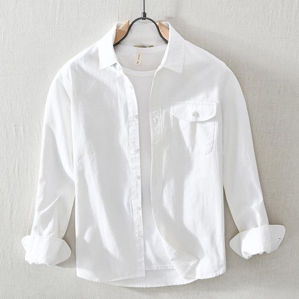 men's casual shirts wgm816 japan style for men handsome cool trendy pocket square collar cotton washing solid color long sleeve male, White;black
men's casual shirts wgm816 japan style for men handsome cool trendy pocket square collar cotton washing solid color long sleeve male, White;black
