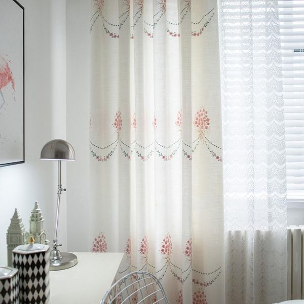 curtain & drapes embroidery curtains for living room bedroom korean girls with pink flowers ready made blinds window treatment
curtain & drapes embroidery curtains for living room bedroom korean girls with pink flowers ready made blinds window treatment