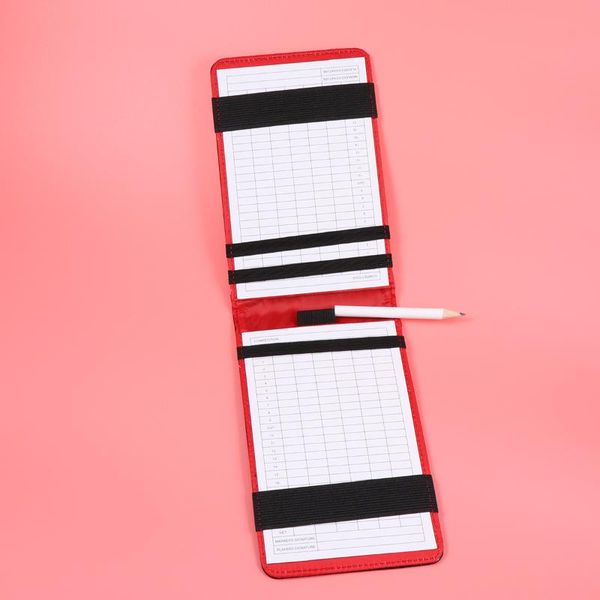 golf training aids pu scorecard keeper score book holder tracking pocketbook scoring notebook(red)
golf training aids pu scorecard keeper score book holder tracking pocketbook scoring notebook(red)