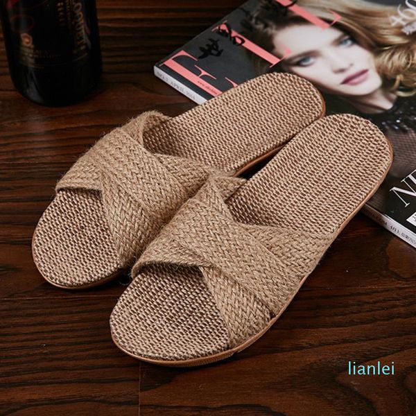 slippers summer woven sandals with cross straps women's non-slip flat shoes straw holes linen casual beach slippers#w, Black
slippers summer woven sandals with cross straps women's non-slip flat shoes straw holes linen casual beach slippers#w, Black