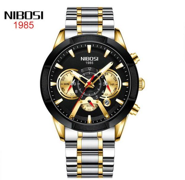 8 style nibosi men's watch waterproof luminous multifunctional men leisure stainless steel watch quartz watches black dail two tone gol, Slivery;brown
8 style nibosi men's watch waterproof luminous multifunctional men leisure stainless steel watch quartz watches black dail two tone gol, Slivery;brown