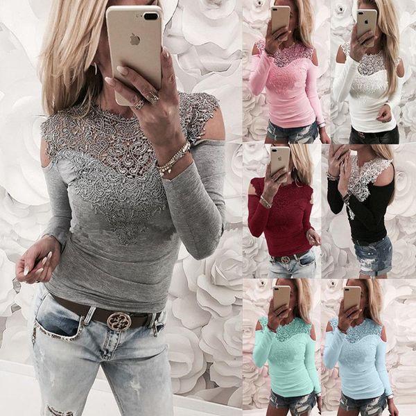 shirt new women lace cold shoulder long sleeve slim blouse shirts 2021 elegant shirt female clothes, White
shirt new women lace cold shoulder long sleeve slim blouse shirts 2021 elegant shirt female clothes, White