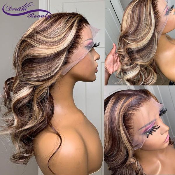 lace wigs 13x4 frontal hair highlight body wave front wig human remy preplucked for women brazilian, Black;brown
lace wigs 13x4 frontal hair highlight body wave front wig human remy preplucked for women brazilian, Black;brown