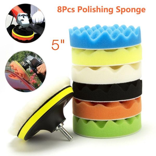 care products 8pcs for drill polishing pad polisher kit set sponge wavy 5" buffer buffing
care products 8pcs for drill polishing pad polisher kit set sponge wavy 5" buffer buffing