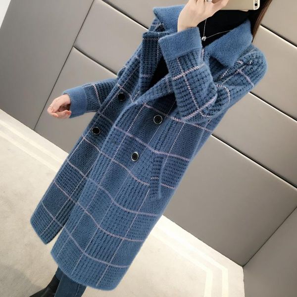winter mink plaid jacket thicken cotton coats 2021 fashion long double breasted parkas coat long sleeve sweater coats, Black
winter mink plaid jacket thicken cotton coats 2021 fashion long double breasted parkas coat long sleeve sweater coats, Black