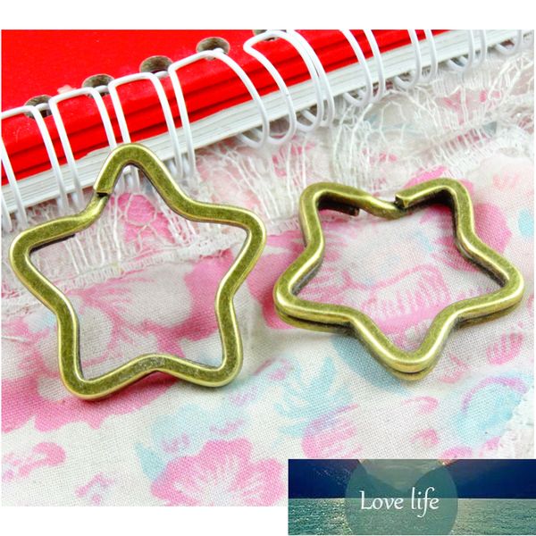 10pcs antique bronze plated pentagram key ring keyring keychain accessories 35*34mm, Silver
10pcs antique bronze plated pentagram key ring keyring keychain accessories 35*34mm, Silver