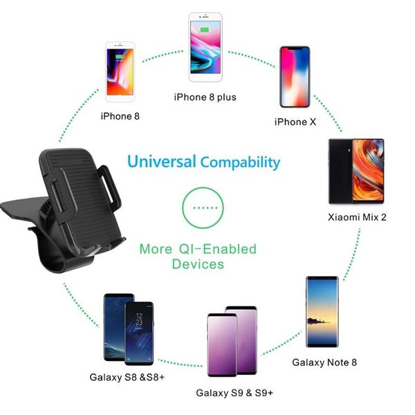 cell phone mounts & holders wireless car dashboard charger holder with 10w fast charging intelligent induction clip on base
cell phone mounts & holders wireless car dashboard charger holder with 10w fast charging intelligent induction clip on base