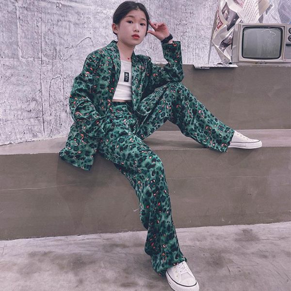 clothing sets autumn kids girls suit 2021 teenage clothes children set mother and daughter baby green leopard outwear + pants, White
clothing sets autumn kids girls suit 2021 teenage clothes children set mother and daughter baby green leopard outwear + pants, White