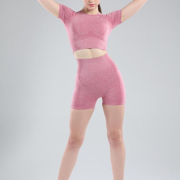 yoga outfits 2pcs suit seamless women workout set short sleeves shorts running tracksuit clothes 4 color 3 size for training, White;red
yoga outfits 2pcs suit seamless women workout set short sleeves shorts running tracksuit clothes 4 color 3 size for training, White;red