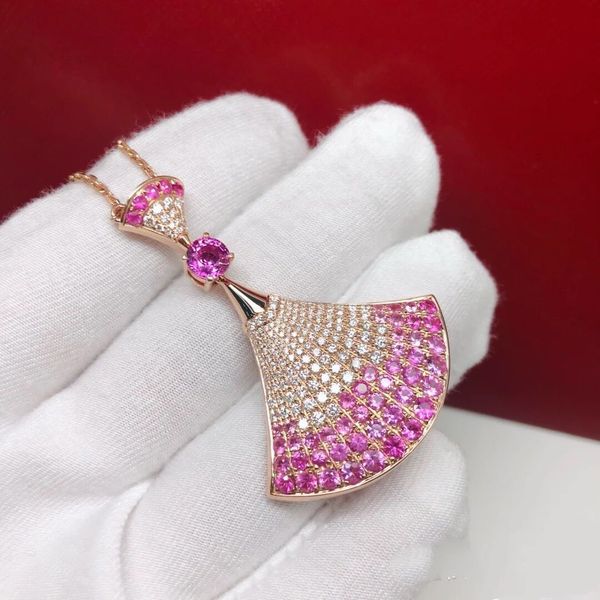 necklace baojia gradient pink skirt 925 sterling silver plated 18k jinbaojia diamond fan pendant
necklace baojia gradient pink skirt 925 sterling silver plated 18k jinbaojia diamond fan pendant
