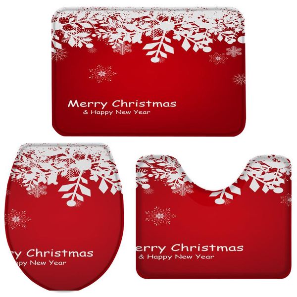 bath accessory set 3 pieces bathroom merry christams happy year toilet cover mat pedestal rug non-slip
bath accessory set 3 pieces bathroom merry christams happy year toilet cover mat pedestal rug non-slip
