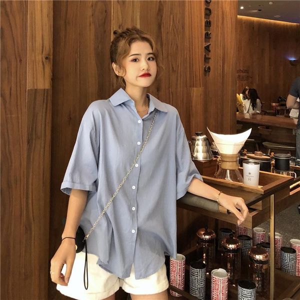 women's t-shirt korean loose short sleeve shirt for women in summer 2021, White
women's t-shirt korean loose short sleeve shirt for women in summer 2021, White