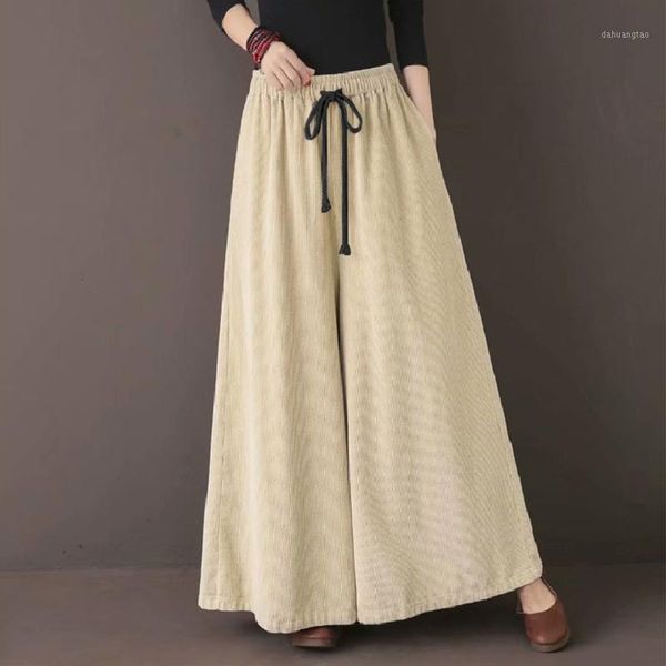 women's pants & capris women's vintage corduroy wide leg trousers 2022 casual drawstring pantalon palazzo female solid turnip, Black;white
women's pants & capris women's vintage corduroy wide leg trousers 2022 casual drawstring pantalon palazzo female solid turnip, Black;white