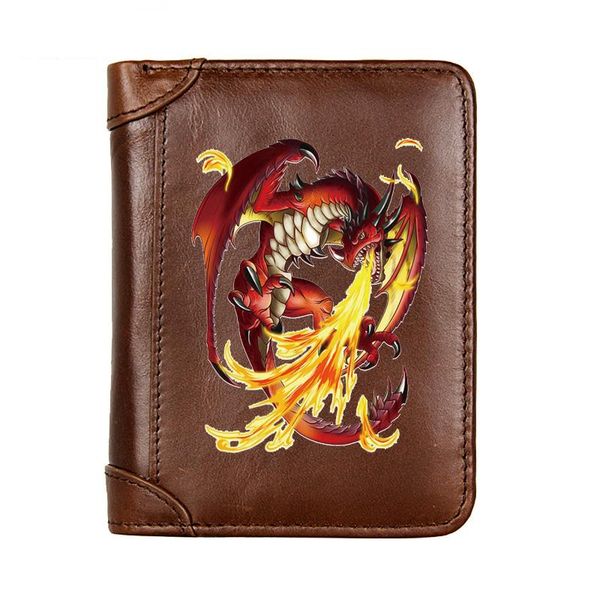 wallets genuine leather fire dragon short wallet male multifunctional cowhide men purse coin pocket card holder, Red;black
wallets genuine leather fire dragon short wallet male multifunctional cowhide men purse coin pocket card holder, Red;black