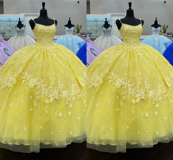 charming yellow quinceanera dresses flowers 2021 floral lace spaghetti applique straps open back graduation dress for high school sweet 15, Blue;red
charming yellow quinceanera dresses flowers 2021 floral lace spaghetti applique straps open back graduation dress for high school sweet 15, Blue;red