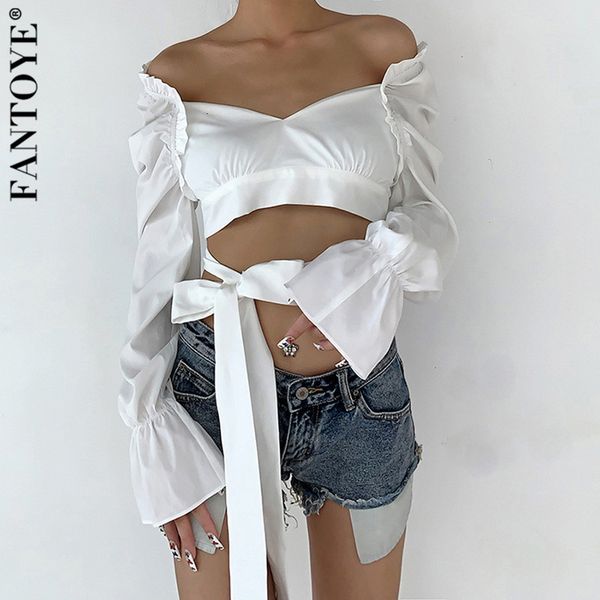 2021 new off-shoulder full sleeve bandage women crop elegant backless short tank slim streetwear ladies r9qg, White
2021 new off-shoulder full sleeve bandage women crop elegant backless short tank slim streetwear ladies r9qg, White