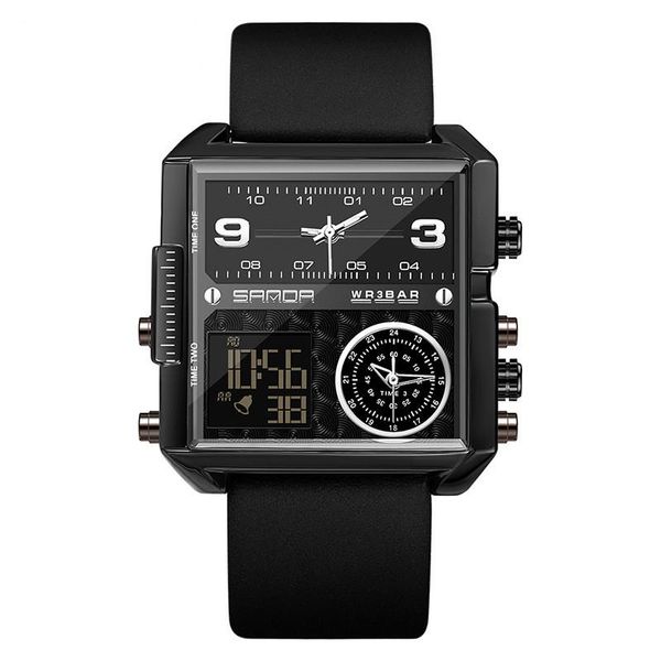 wristwatches three time zones quartz watches for men military digital men's fashion casual waterproof male clock, Slivery;brown
wristwatches three time zones quartz watches for men military digital men's fashion casual waterproof male clock, Slivery;brown
