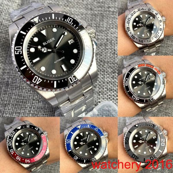 wristwatches 43mm luminous grey dial sapphire glass red black ceramic bezel nh35 miyota 8215 pt5000 automatic movement mens watch, Slivery;brown
wristwatches 43mm luminous grey dial sapphire glass red black ceramic bezel nh35 miyota 8215 pt5000 automatic movement mens watch, Slivery;brown