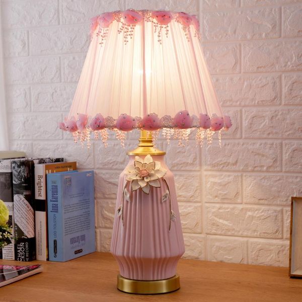 american simple flower pink blue ceramic table lamp for living room study bedroom bedside lamp night light warm decorative
american simple flower pink blue ceramic table lamp for living room study bedroom bedside lamp night light warm decorative