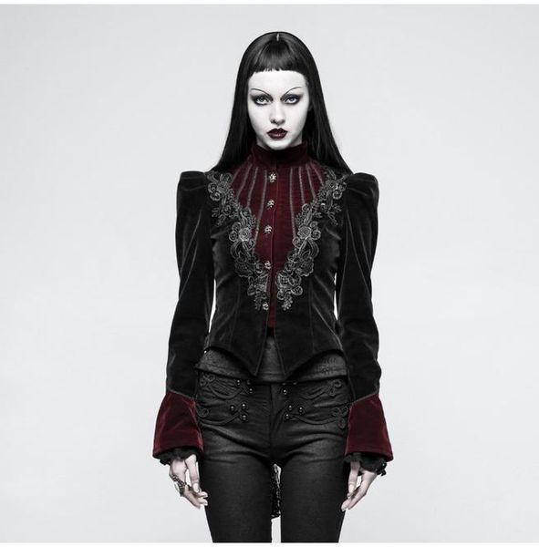 women's jackets punk rave gothic stand collar forked tail velvet y-769, Black;brown
women's jackets punk rave gothic stand collar forked tail velvet y-769, Black;brown