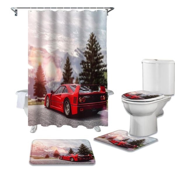 red sports car landscape shower curtain set for bathroom bath mat rug carpet for toilet lid cover bathtub home decor gift
red sports car landscape shower curtain set for bathroom bath mat rug carpet for toilet lid cover bathtub home decor gift