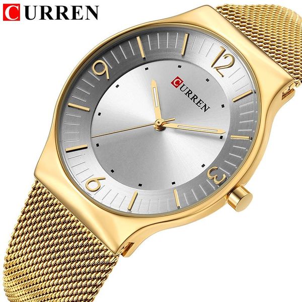 wristwatches curren men waterproof stainless steel casual gold quartz watch men's clock male sports watches relogio masculino, Slivery;brown
wristwatches curren men waterproof stainless steel casual gold quartz watch men's clock male sports watches relogio masculino, Slivery;brown