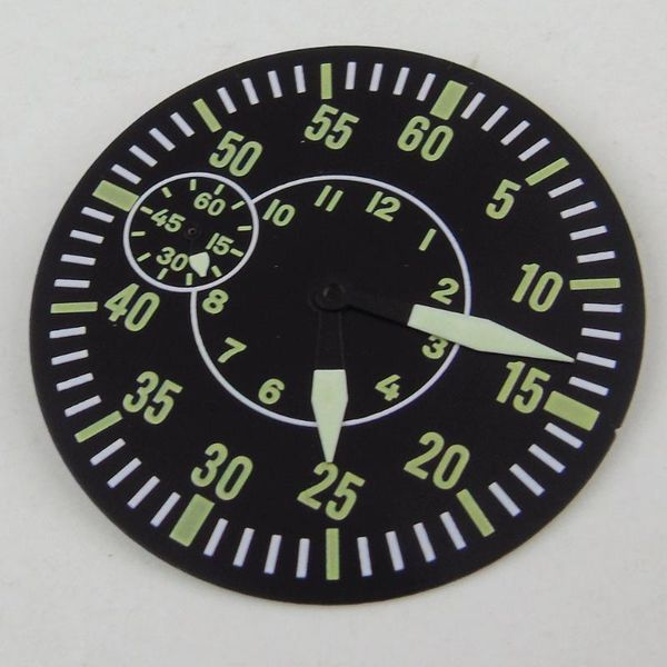 

repair tools & kits 38.9mm arrival sterile dial green numbers luminous marks fit for eta 6497 st 3600 movement watch