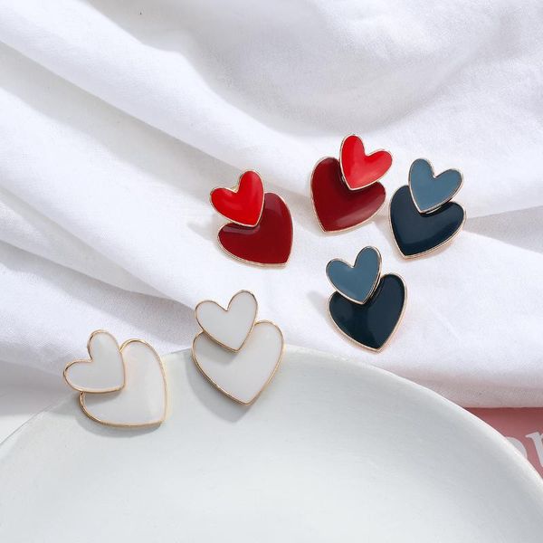 dangle & chandelier lifefontier enamel alloy cute double heart pendant drop earrings for women trendy casual female jewelry gifts, Silver
dangle & chandelier lifefontier enamel alloy cute double heart pendant drop earrings for women trendy casual female jewelry gifts, Silver