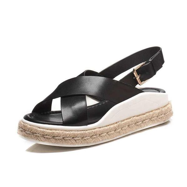 dress shoes full grain leather metal buckle punk mature handmade straw soles med heels pregnant thick bottom woman sandals l52, Black
dress shoes full grain leather metal buckle punk mature handmade straw soles med heels pregnant thick bottom woman sandals l52, Black