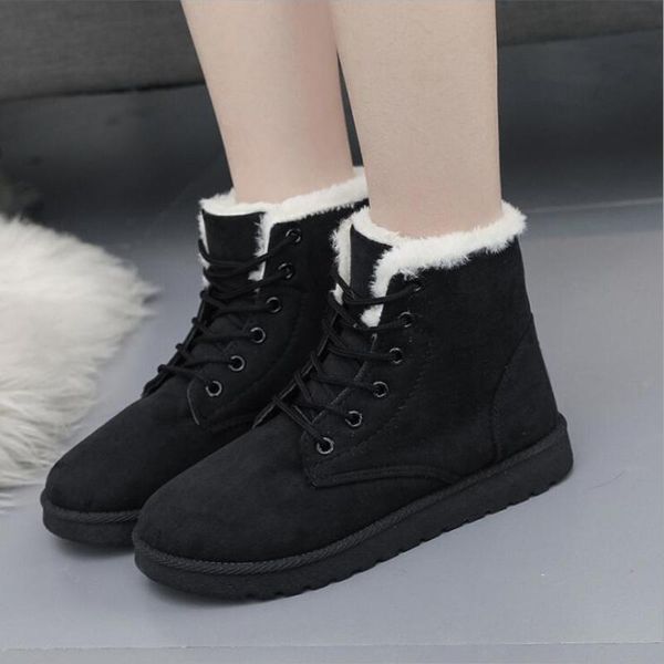 boots women winter ankle for shoes female snow botas mujer warm plush woman cotton-padded, Black
boots women winter ankle for shoes female snow botas mujer warm plush woman cotton-padded, Black
