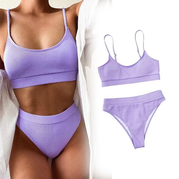 one-piece suits women's high waist bikinis swimsuits purple strap swimwear solid color casual daily tight clothing beachwear
one-piece suits women's high waist bikinis swimsuits purple strap swimwear solid color casual daily tight clothing beachwear