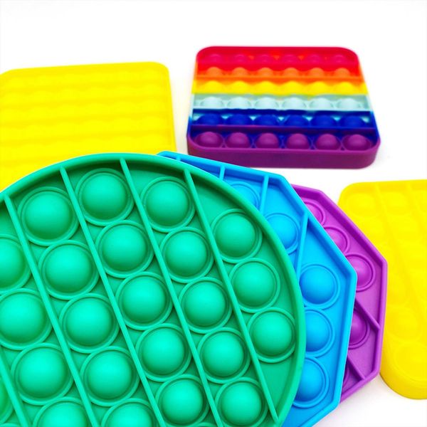 pop fidget reliver stress toys rainbow push it bubble antistress children sensory toy to relieve autism
pop fidget reliver stress toys rainbow push it bubble antistress children sensory toy to relieve autism