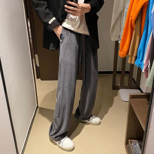 men's pants korean style loose design corduroy straight drape trousers 4xl 5xl, Black
men's pants korean style loose design corduroy straight drape trousers 4xl 5xl, Black