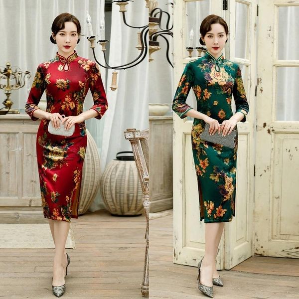 female elegant velour retro chinese dress plus size flower print exquisite cheongsam spring 3/4 sleeve slim classic qipao -5xl, Red
female elegant velour retro chinese dress plus size flower print exquisite cheongsam spring 3/4 sleeve slim classic qipao -5xl, Red