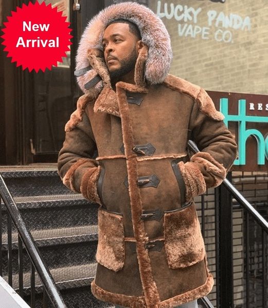faux coat men jacket long sleeve fur collar winter thicken warm shearling coats casual suede overiszed hooded outwear, Black;brown
faux coat men jacket long sleeve fur collar winter thicken warm shearling coats casual suede overiszed hooded outwear, Black;brown