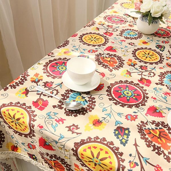 table cloth ethnic bohemian style tablecloth vintage colorful floral pattern jacquard lace edge cotton linen cover for kitchen
table cloth ethnic bohemian style tablecloth vintage colorful floral pattern jacquard lace edge cotton linen cover for kitchen