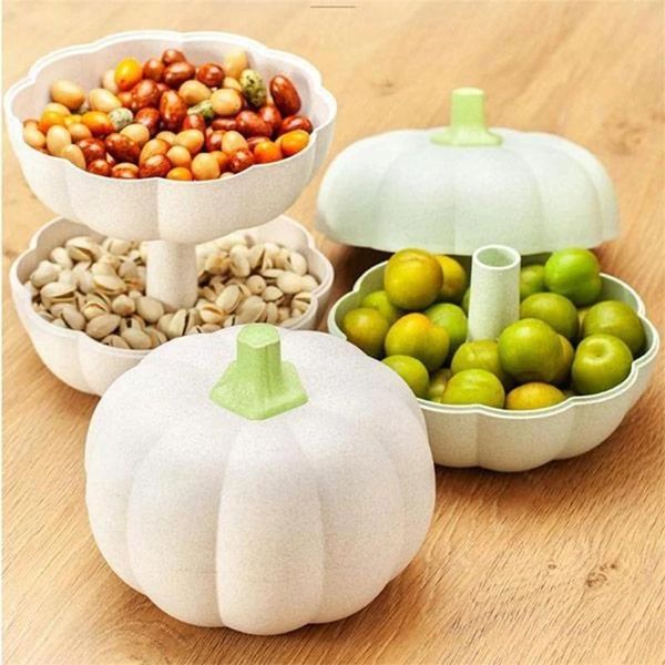 kitchen storage & organization dried fruit box creative pumpkin candy snack double-layer basket holder for party decoration
kitchen storage & organization dried fruit box creative pumpkin candy snack double-layer basket holder for party decoration