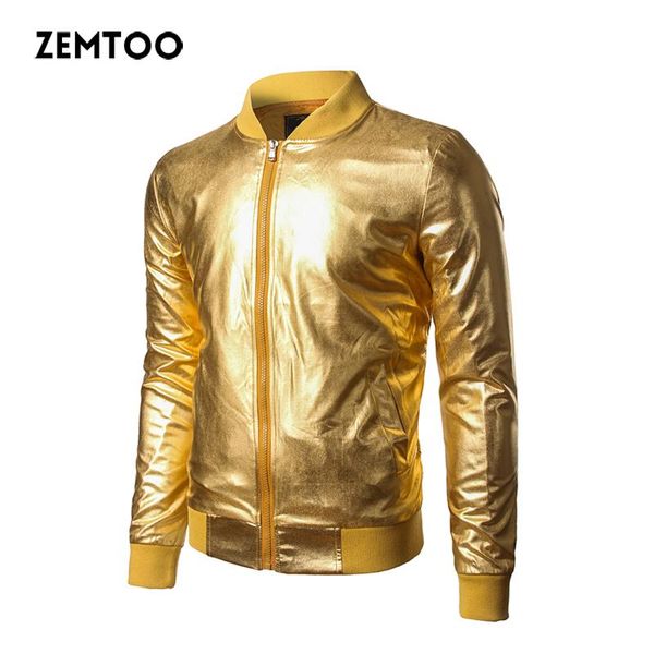 men's jackets zemtoo mens jacket nightclub metallic gold shiny 2021 brand men fashion coat warn bomber party cloth, Black;brown
men's jackets zemtoo mens jacket nightclub metallic gold shiny 2021 brand men fashion coat warn bomber party cloth, Black;brown
