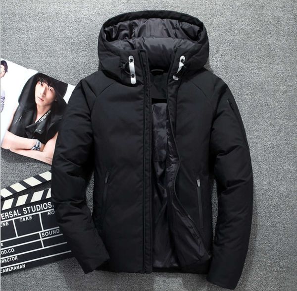 men's down jacket short thickened hooded winter youth leisure outdoor cold insulation men's coat can be addedwinter, Black 
men's down jacket short thickened hooded winter youth leisure outdoor cold insulation men's coat can be addedwinter, Black