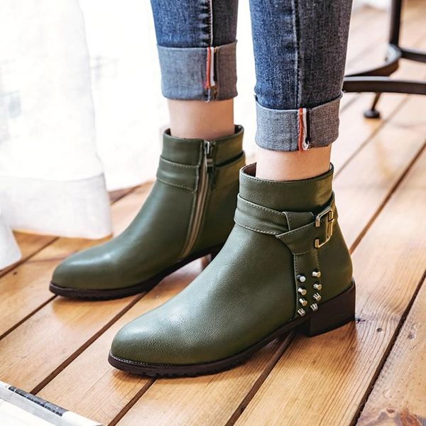 boots big size 9 10 11-15 women shoes ankle for ladies side zip belt buckle willow, Black
boots big size 9 10 11-15 women shoes ankle for ladies side zip belt buckle willow, Black